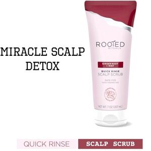 Rooted‎ Rituals Ginger Root and Mint Quick-Rinse Scalp Scrub, 6.7 fl oz NEW